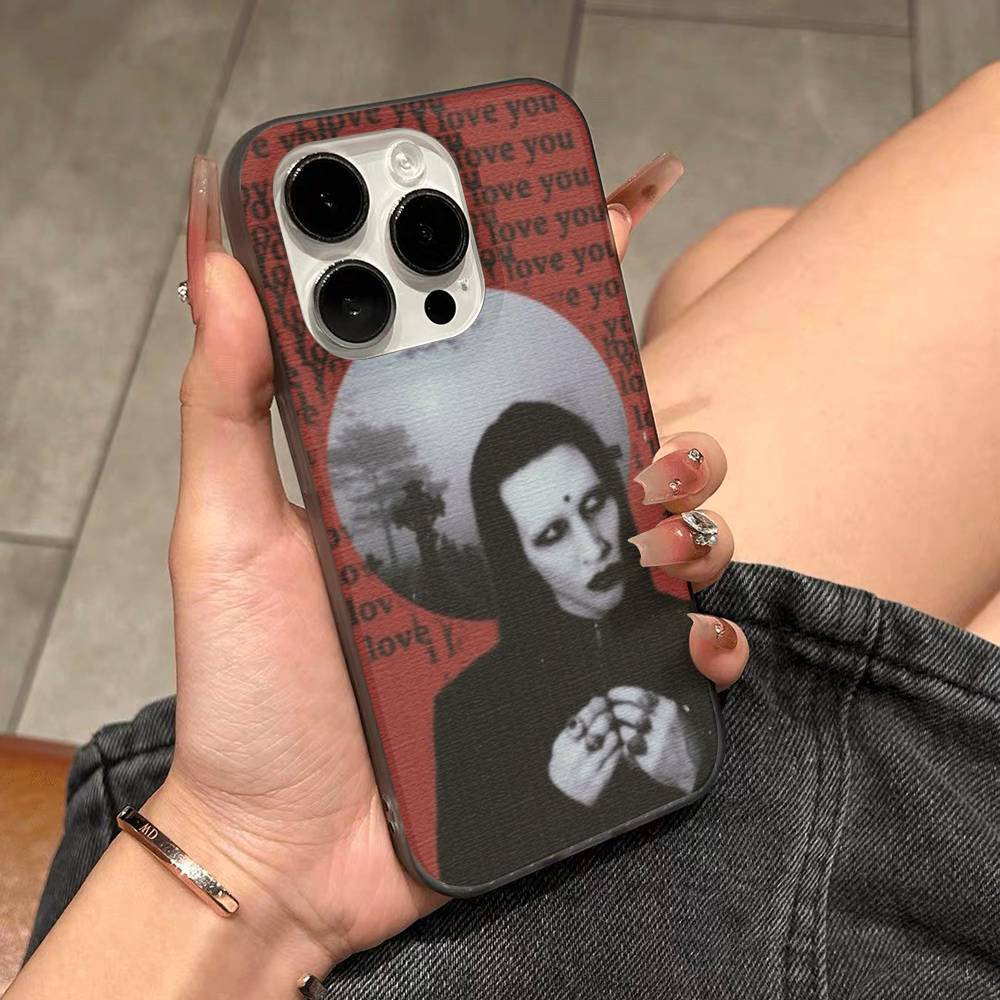 Rock Band Marilyn Manson Corrugated Pattern For IPhone 17 16 15 14 13 12 11 16 Pro Max Plus Pro Non-slip Phone Cover iPhone 13
Rock Band Marilyn Manson Corrugated Pattern For IPhone 17 16 15 14 13 12 11 16 Pro Max Plus Pro Non-slip Phone Cover iPhone 13
