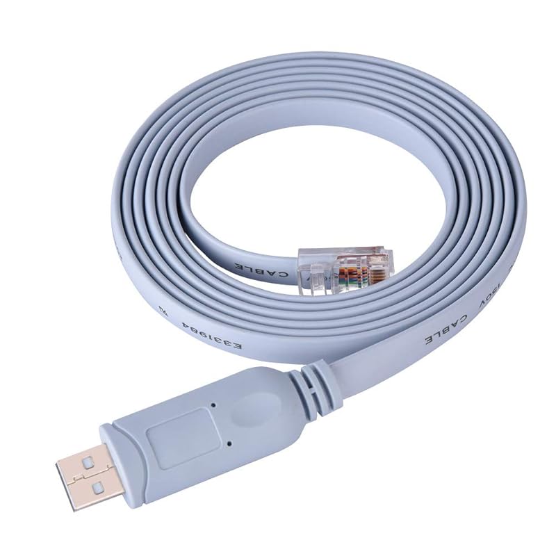 USB2.0 male to RJ45 male CAT5 serial cable, blue, 1.8m, easy connection to Cisco routers, Mac, Linux, connects directly to console port, no driver
USB2.0 male to RJ45 male CAT5 serial cable, blue, 1.8m, easy connection to Cisco routers, Mac, Linux, connects directly to console port, no driver