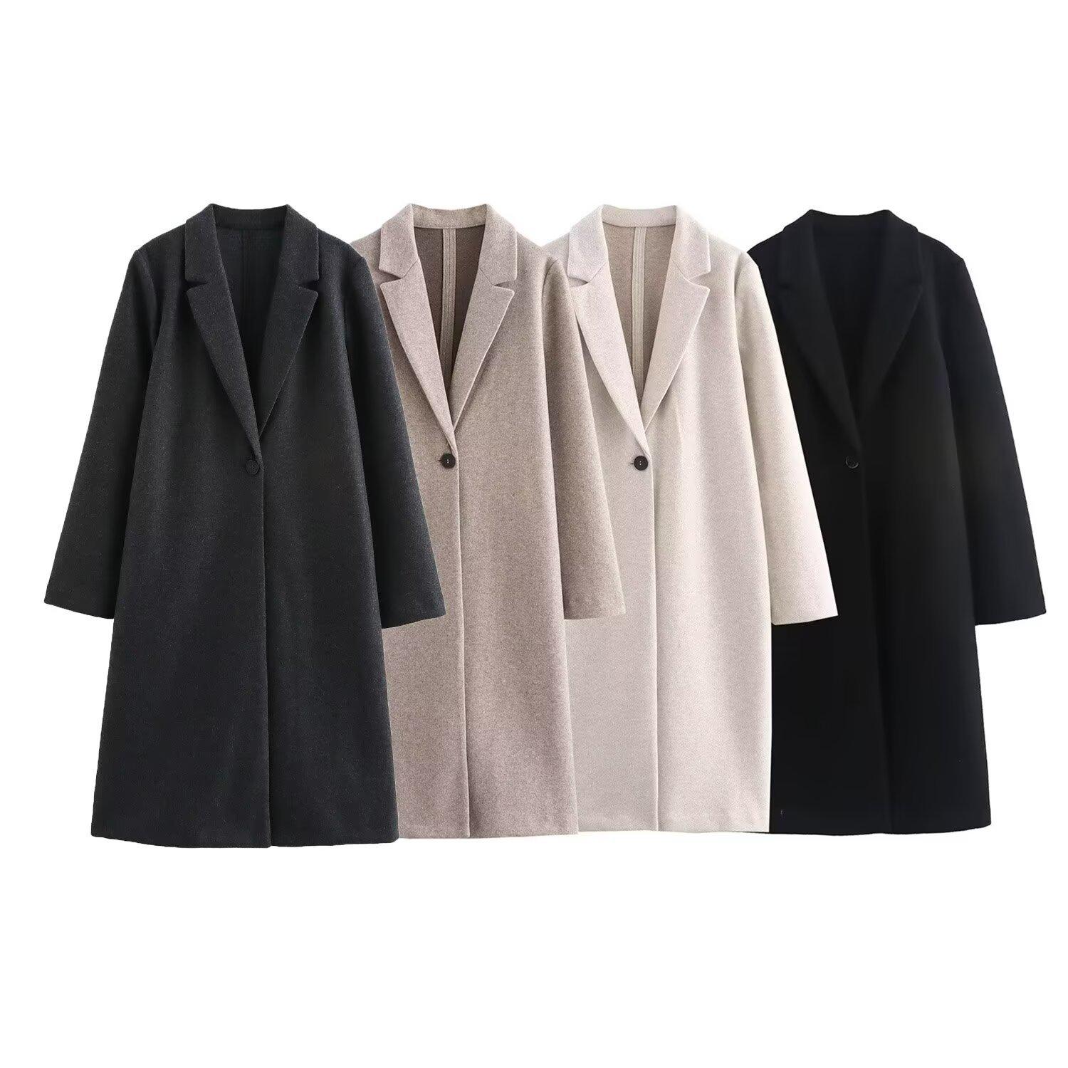 2024 Autumn/Winter Women s Soft Coat: European & American Style with Button Accents - 10889 Small
2024 Autumn/Winter Women s Soft Coat: European & American Style with Button Accents - 10889 Small
