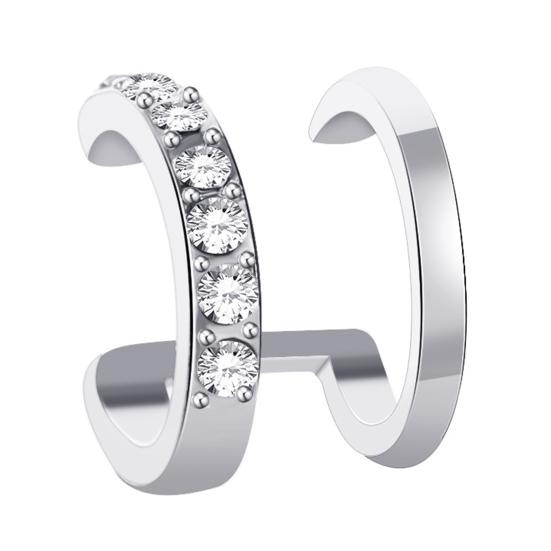 1 шт. Изысканный двойной U-образный кафф для уха без пирсинга со стразами, клипса для уха, ювелирный аксессуар серебряный
1 шт. Изысканный двойной U-образный кафф для уха без пирсинга со стразами, клипса для уха, ювелирный аксессуар серебряный