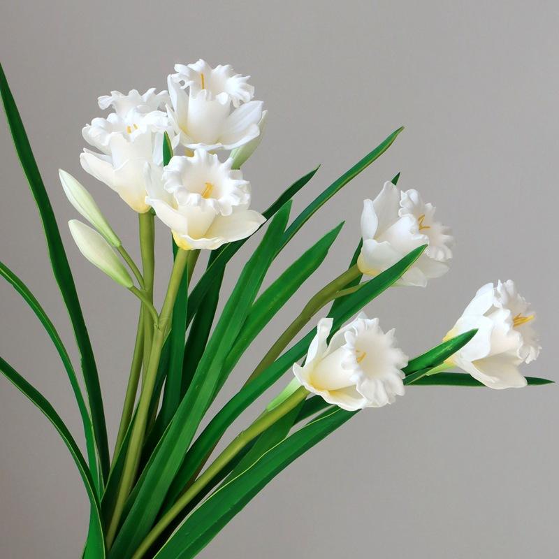 Daffodil artificial flower wholesale indoor dining table decoration
Daffodil artificial flower wholesale indoor dining table decoration