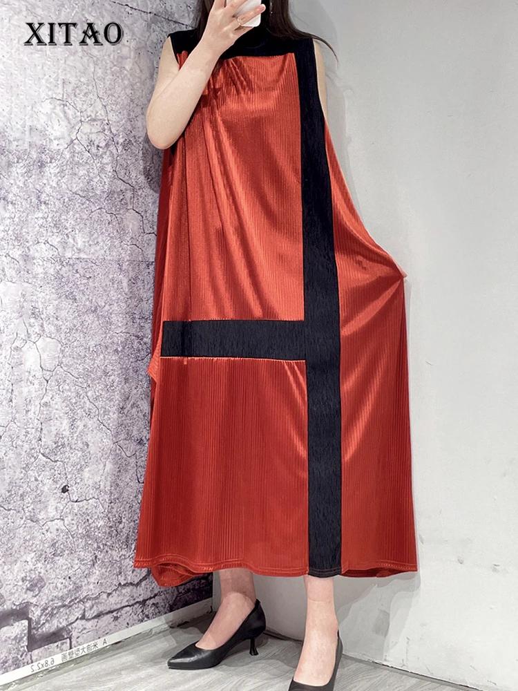 XITAO Hit Color Свободное повседневное полосатое платье без рукавов WLD11597 One Size красный
XITAO Hit Color Свободное повседневное полосатое платье без рукавов WLD11597 One Size красный