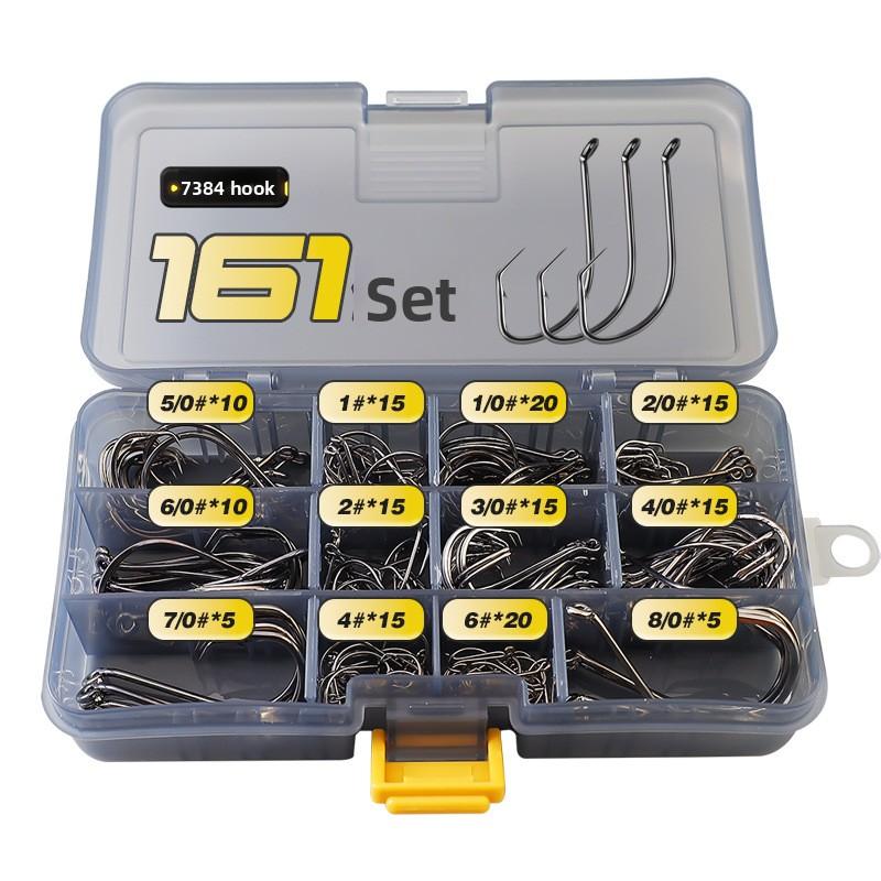 161High Carbon Steel Eagle Beak Tube Hook for Turtle Fishing, Sharp with Barbs, Universal Lure Hook for Sea Fishing 161PCS
161High Carbon Steel Eagle Beak Tube Hook for Turtle Fishing, Sharp with Barbs, Universal Lure Hook for Sea Fishing 161PCS