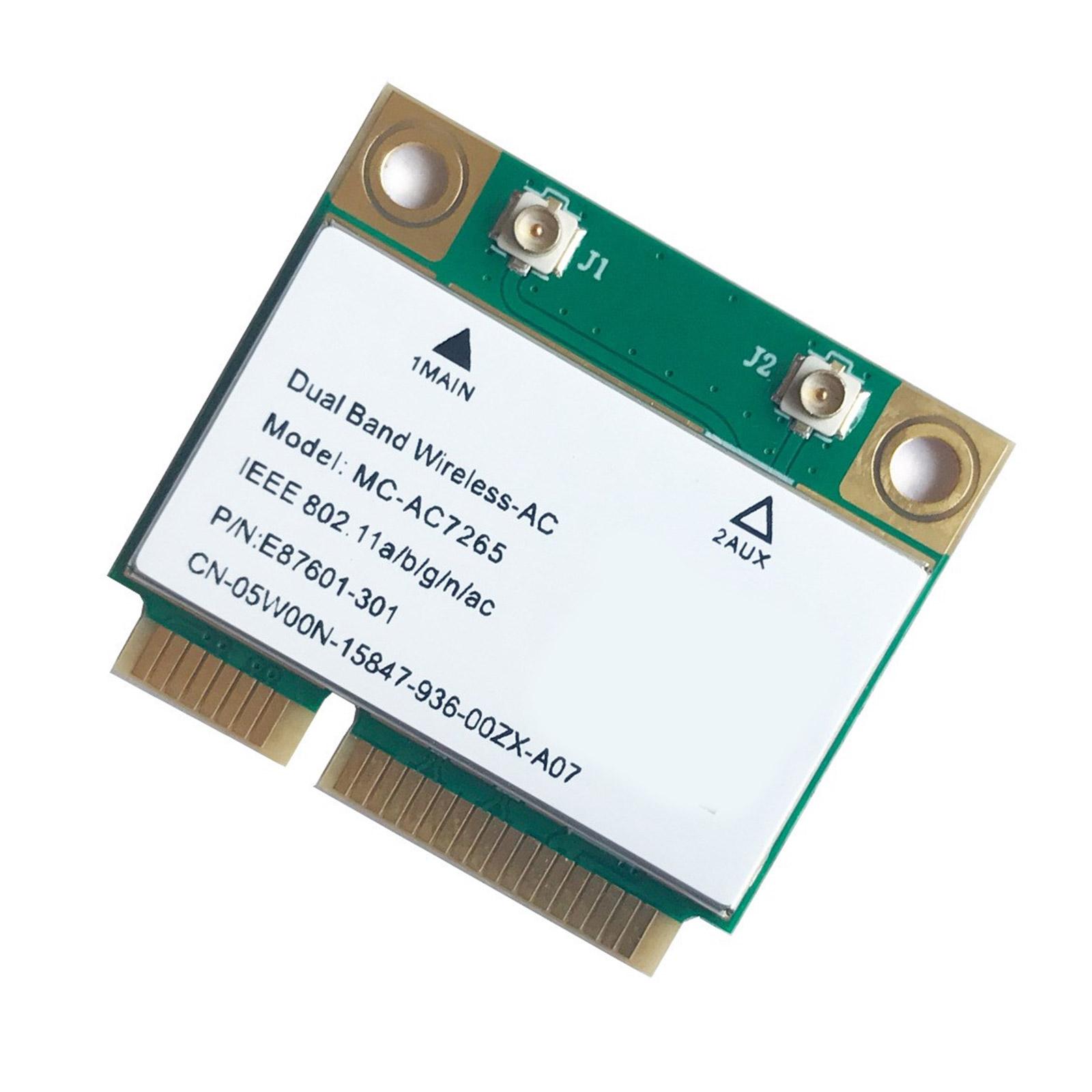 1200 Мбіт/с Wireless MC AC7265 Double Band PCIE WiFi Card Bluetooth-сумісна 4.2 802.11Ac 2.4G 5Ghz адаптер для ноутбука
1200 Мбіт/с Wireless MC AC7265 Double Band PCIE WiFi Card Bluetooth-сумісна 4.2 802.11Ac 2.4G 5Ghz адаптер для ноутбука