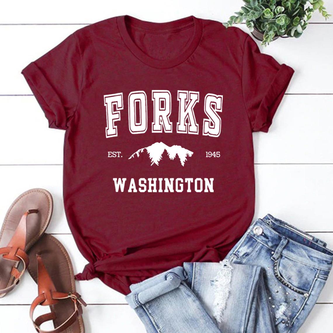 Футболка Forks Twilight Shirt Team Edward Футболка Женская футболка Графическая футболка с коротким рукавом Футболка Повседневный топ M
Футболка Forks Twilight Shirt Team Edward Футболка Женская футболка Графическая футболка с коротким рукавом Футболка Повседневный топ M