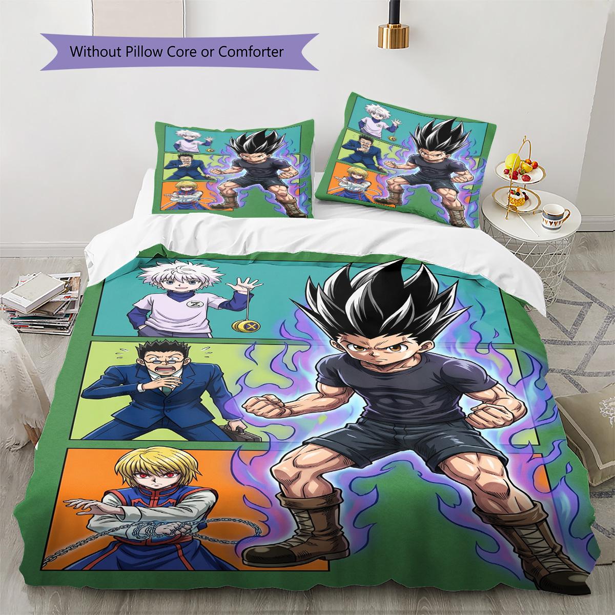 Hunter x Hunter Pillowcase & Duvet Cover Set for Home Decor Birthday Gift (1 * duvet cover + 2 * pillowcase, without core) 135x200cm
Hunter x Hunter Pillowcase & Duvet Cover Set for Home Decor Birthday Gift (1 * duvet cover + 2 * pillowcase, without core) 135x200cm