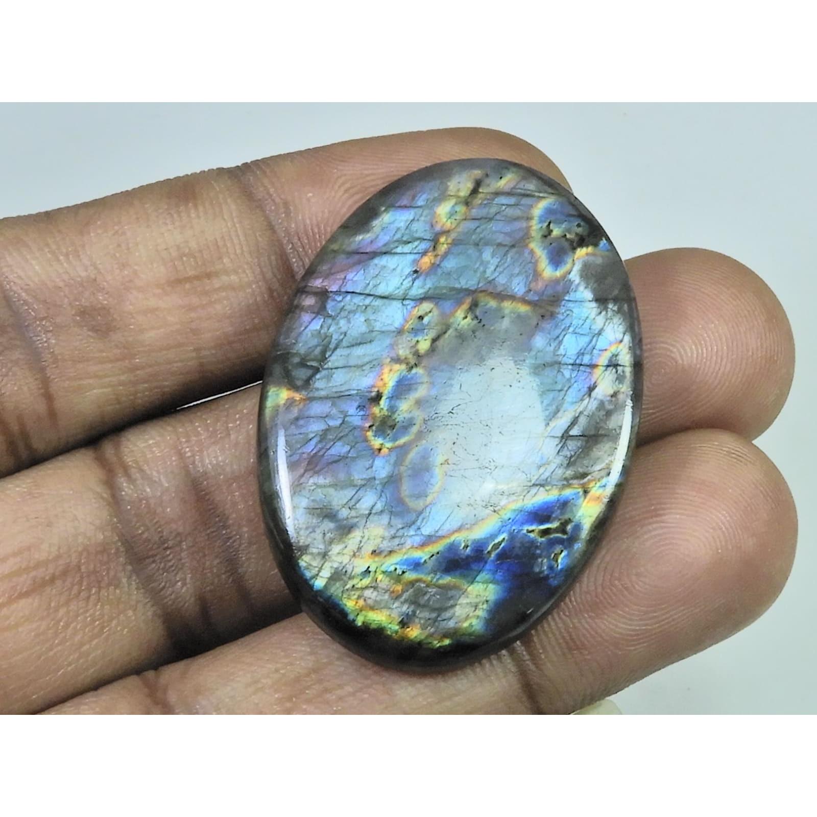28X40X05MM Natural Purple Labradorite Spectrolite Oval Loose Gemstone 62Cts. D-400
28X40X05MM Natural Purple Labradorite Spectrolite Oval Loose Gemstone 62Cts. D-400