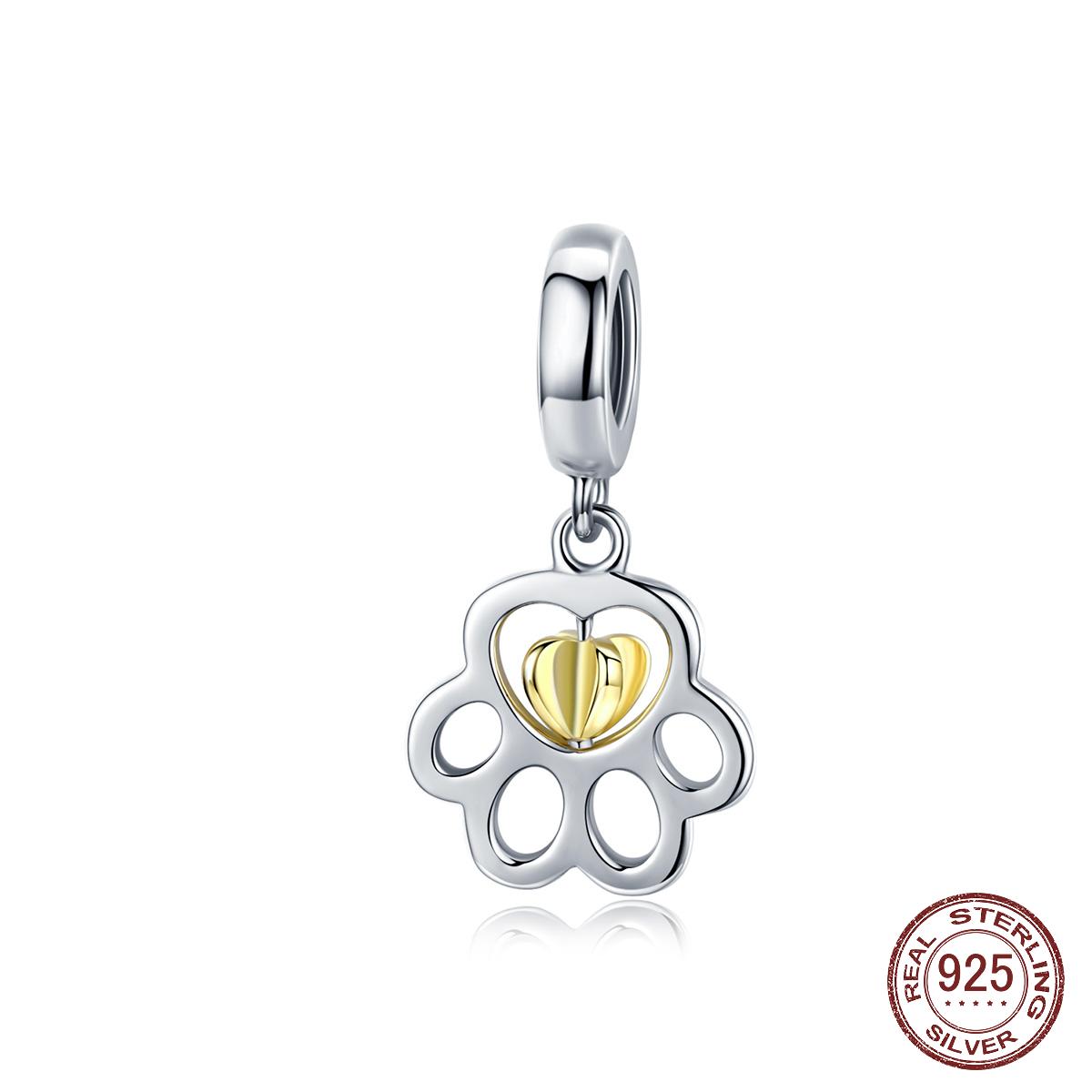 925 Стерлинг Серебряный золотой цвет Собака Лапа Подвеска Шарм для женщин Charms Браслет
925 Стерлинг Серебряный золотой цвет Собака Лапа Подвеска Шарм для женщин Charms Браслет