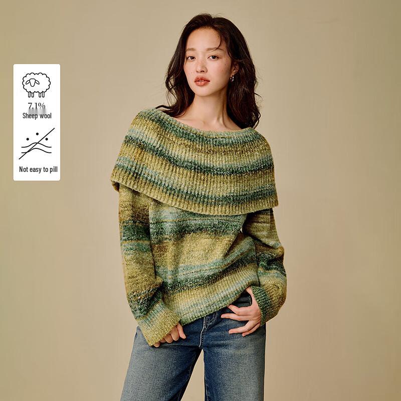 INMAN Women s Off-Shoulder Color-Block Stripe Knit Sweater M
INMAN Women s Off-Shoulder Color-Block Stripe Knit Sweater M