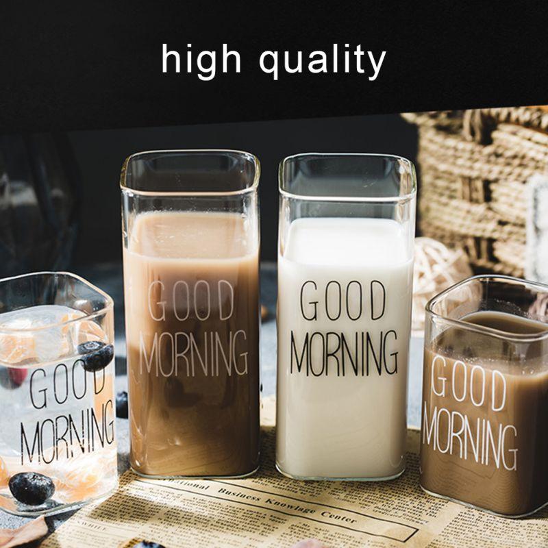 370ml High Borosilicate Clear Glass Cup Letter Juice Milk Cup Heat and Cold Resistant Square Water Cup Mug Kitchen Drinkware 370ml
370ml High Borosilicate Clear Glass Cup Letter Juice Milk Cup Heat and Cold Resistant Square Water Cup Mug Kitchen Drinkware 370ml