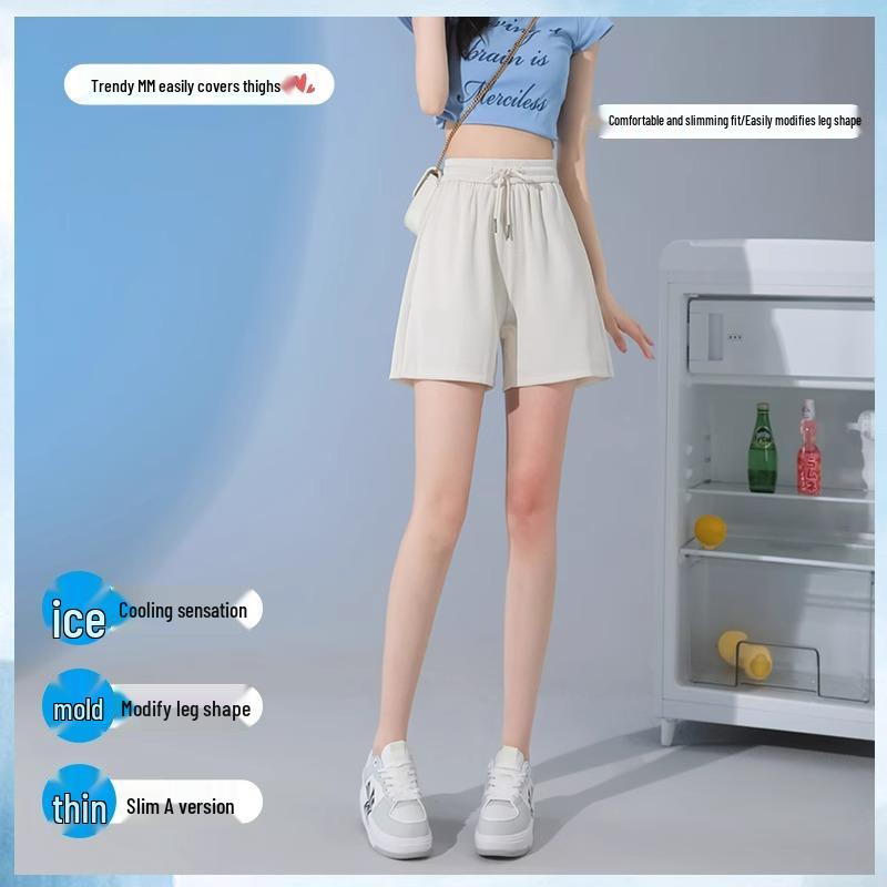 Women s High Waist Ice Silk Sports Shorts - Slimming A-Line Drawstring, Loose and Casual, Petite Fit for Summer 2025 XS (suggested 30-39.5 kg)
Women s High Waist Ice Silk Sports Shorts - Slimming A-Line Drawstring, Loose and Casual, Petite Fit for Summer 2025 XS (suggested 30-39.5 kg)