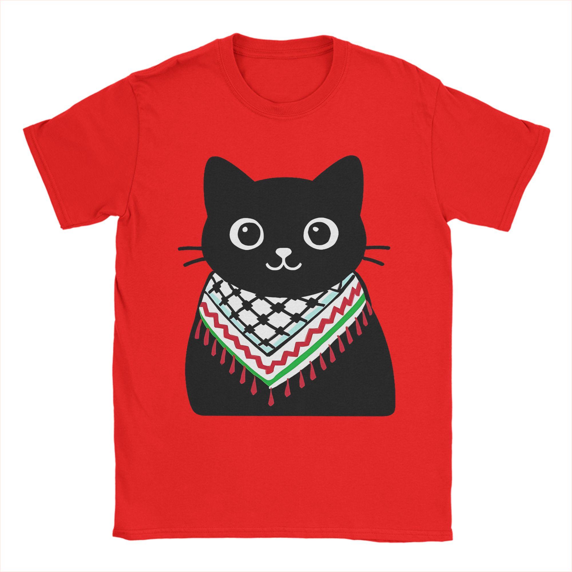 Palestine Cat Wearing the keffiyeh T Shirts for Men Pure Cotton Funny TShirts Round Collar Tees Short Sleeve Clothing Adult S
Palestine Cat Wearing the keffiyeh T Shirts for Men Pure Cotton Funny TShirts Round Collar Tees Short Sleeve Clothing Adult S