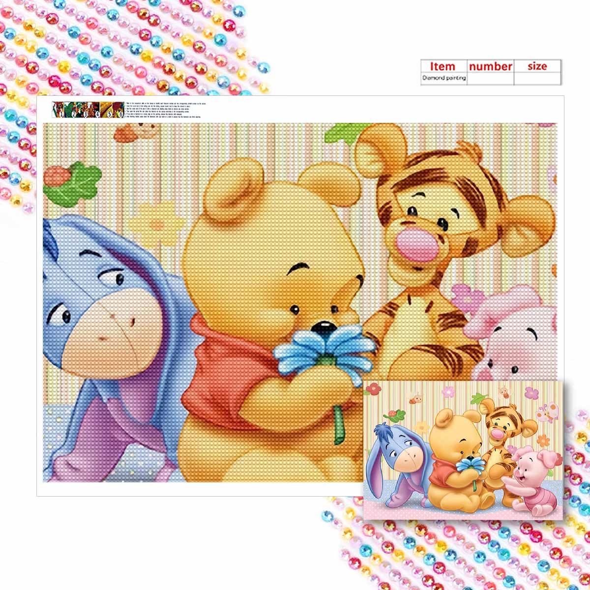 Алмазная живопись своими руками Милый Винни Пух Набор для вышивания крестом Мозаичное искусство Алмазная живопись Полная выкладка Алмаз Домашнее украшение Round 20x30cm
Алмазная живопись своими руками Милый Винни Пух Набор для вышивания крестом Мозаичное искусство Алмазная живопись Полная выкладка Алмаз Домашнее украшение Round 20x30cm