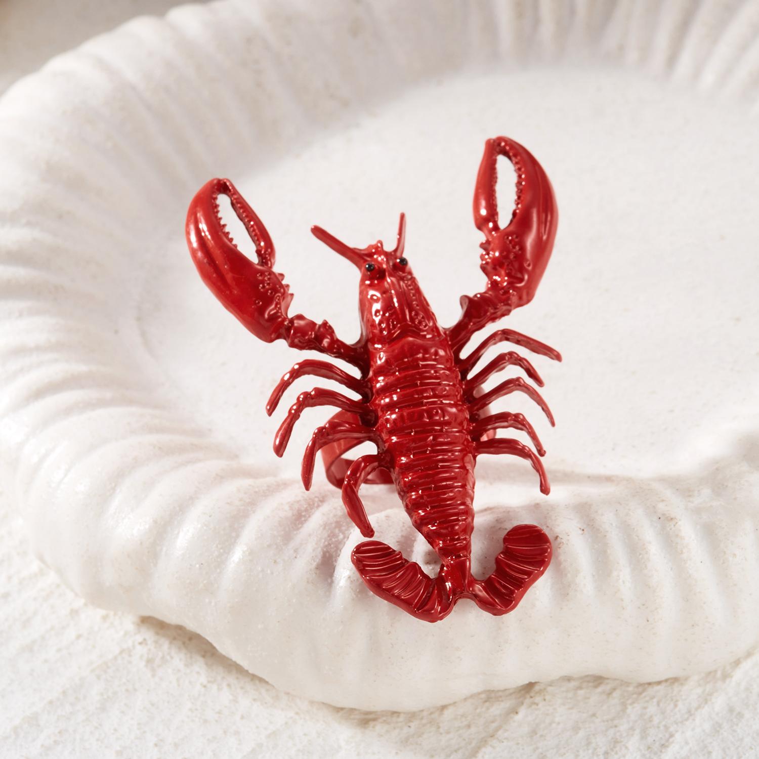 Exaggerated Red Lobster Open Bracelet Ring Set for Women Personalized Animal Bracelet Summer Vacation Beach Jewelry Gift
Exaggerated Red Lobster Open Bracelet Ring Set for Women Personalized Animal Bracelet Summer Vacation Beach Jewelry Gift