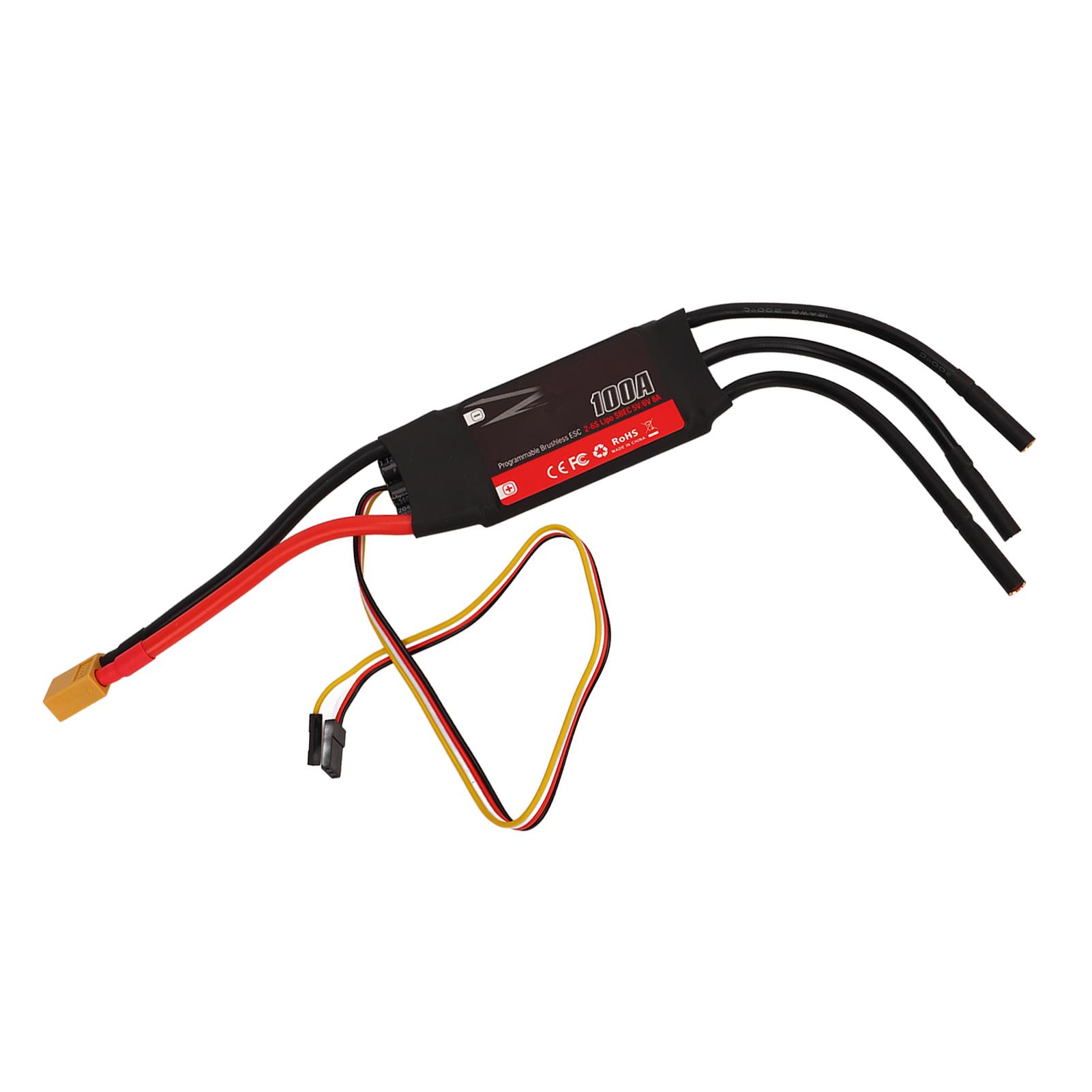 100A RC Electric Speed Controller Brushless Motor ESC Replacement Part for DIY RC Aircraft Fixed Wing Drone
100A RC Electric Speed Controller Brushless Motor ESC Replacement Part for DIY RC Aircraft Fixed Wing Drone