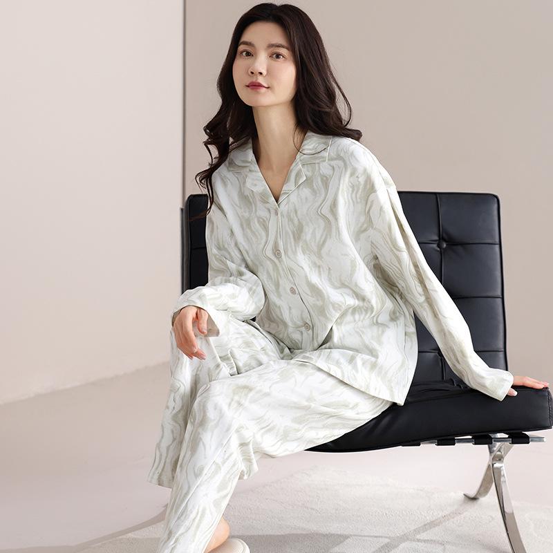 2025 Women s Cotton Pajama Set: Long Sleeve Cardigan and Pants, Plus Size, Autumn/Spring. XXL (70-80 kg)
2025 Women s Cotton Pajama Set: Long Sleeve Cardigan and Pants, Plus Size, Autumn/Spring. XXL (70-80 kg)