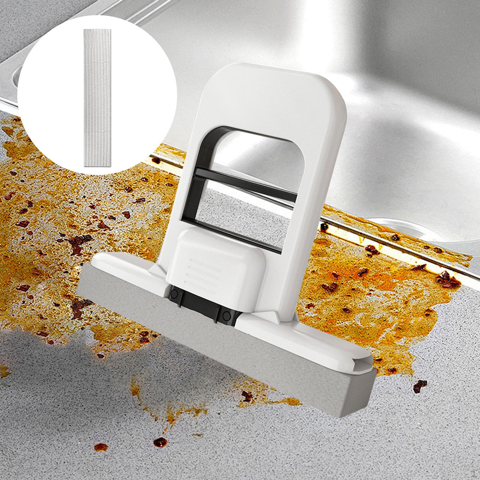 2 шт. Мини-швабра для стола, стеклоочиститель, расческа для уборки ванной комнаты, сочетает мытье и White Black