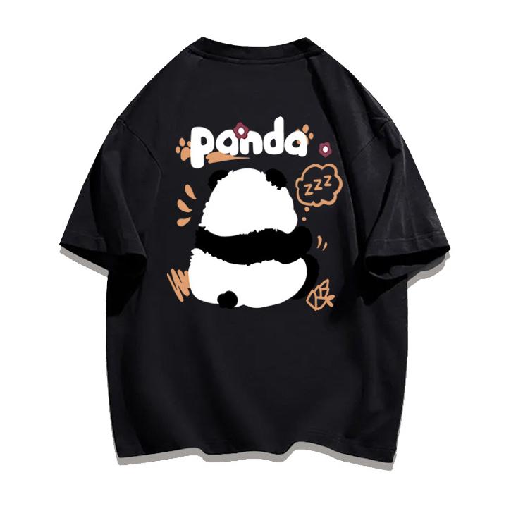 Летняя женская одежда большого размера с милым мультяшным принтом панды, корейские модные футболки, черные топы y2k, высокое качество, футболки из 100% хлопка, 200 г, одежда, уличная одежда 
Летняя женская одежда большого размера с милым мультяшным принтом панды, корейские модные футболки, черные топы y2k, высокое качество, футболки из 100% хлопка, 200 г, одежда, уличная одежда