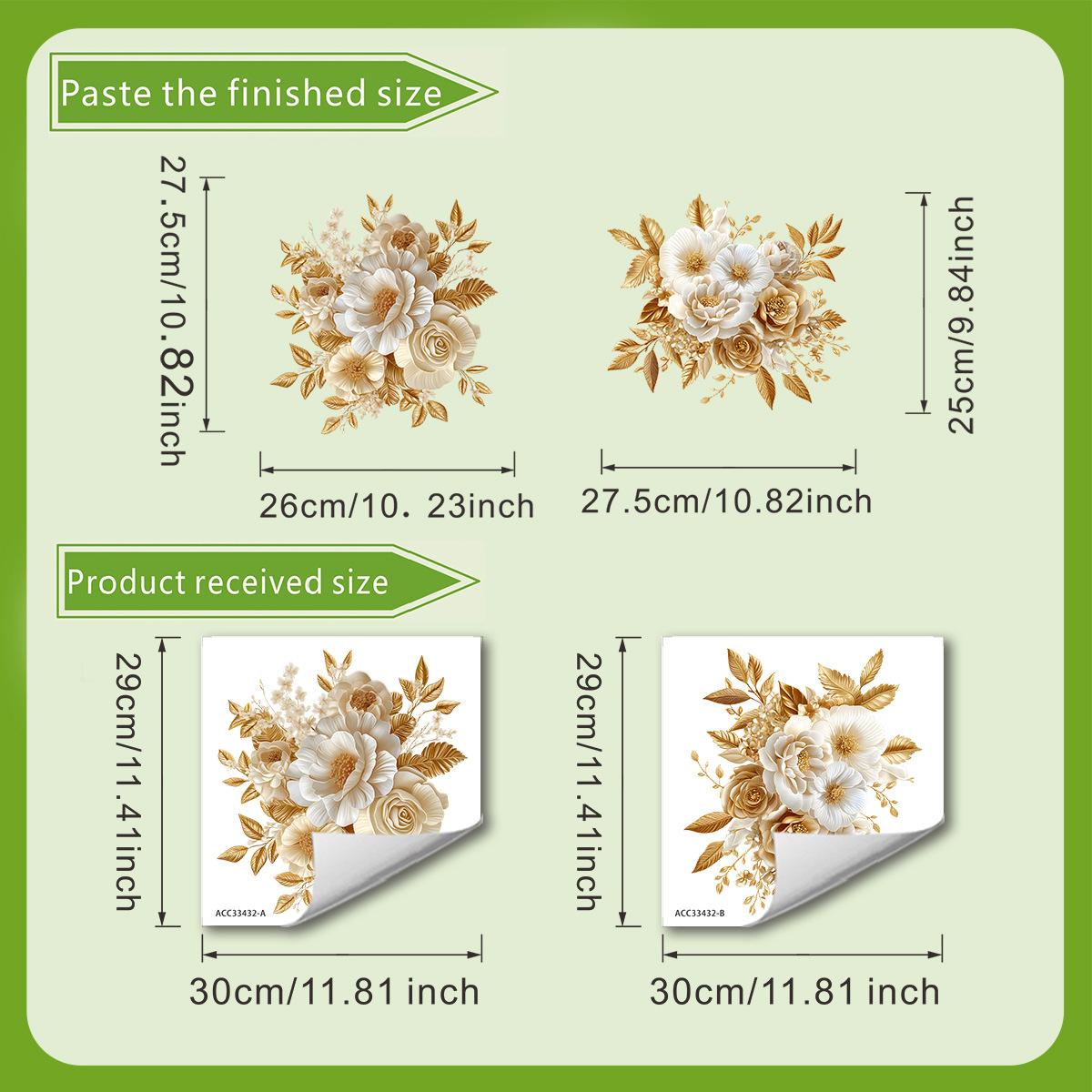 Наклейки на унитаз в золотом цветочном стиле в стиле легкой роскоши, наклейки для украшения туалета в ванной комнате 30*30cm
Наклейки на унитаз в золотом цветочном стиле в стиле легкой роскоши, наклейки для украшения туалета в ванной комнате 30*30cm