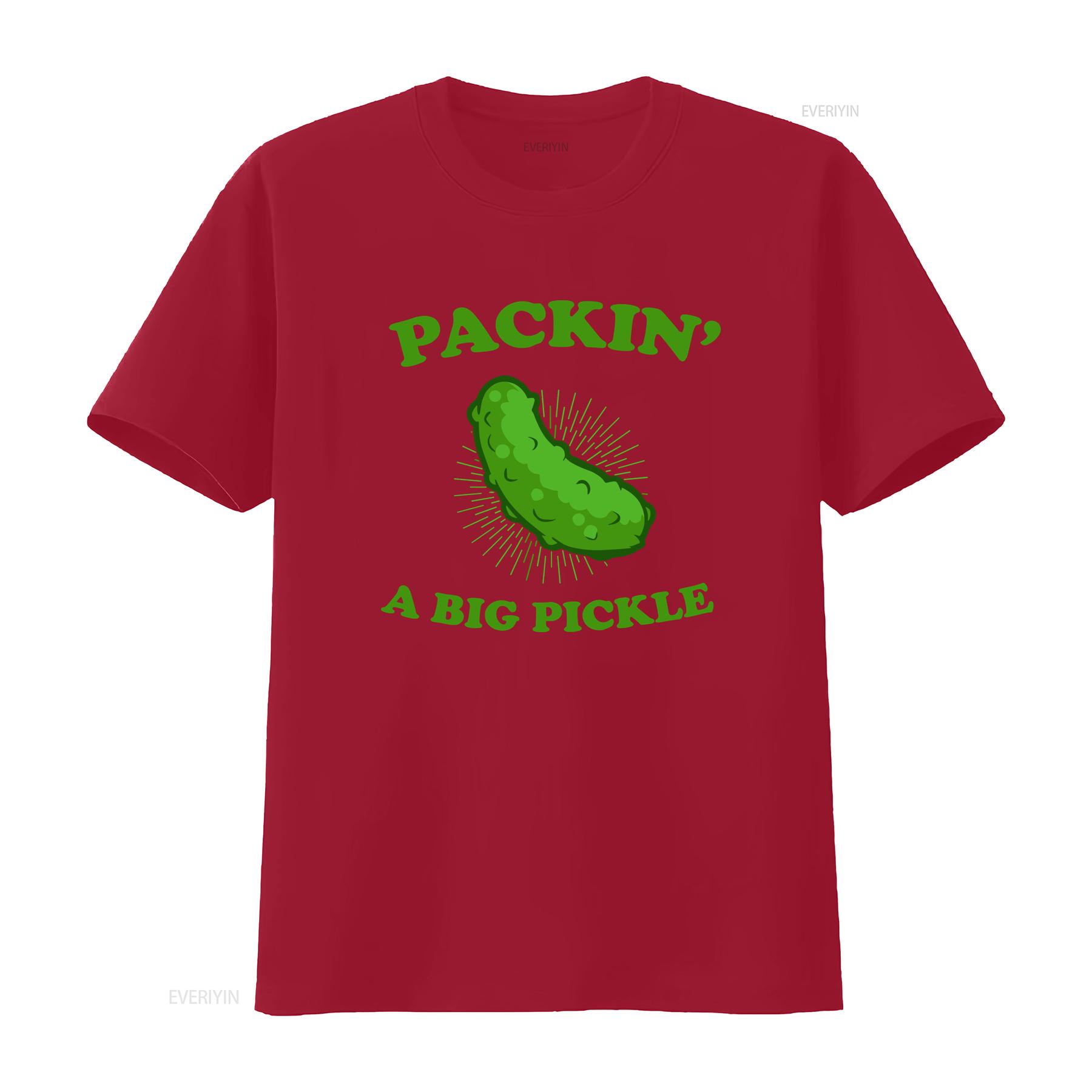 Packin A Big Pickle For Lovers T Shirt vintage Washed Casual Slightly streetwear designer clothes Unisex homme Versatile S
Packin A Big Pickle For Lovers T Shirt vintage Washed Casual Slightly streetwear designer clothes Unisex homme Versatile S
