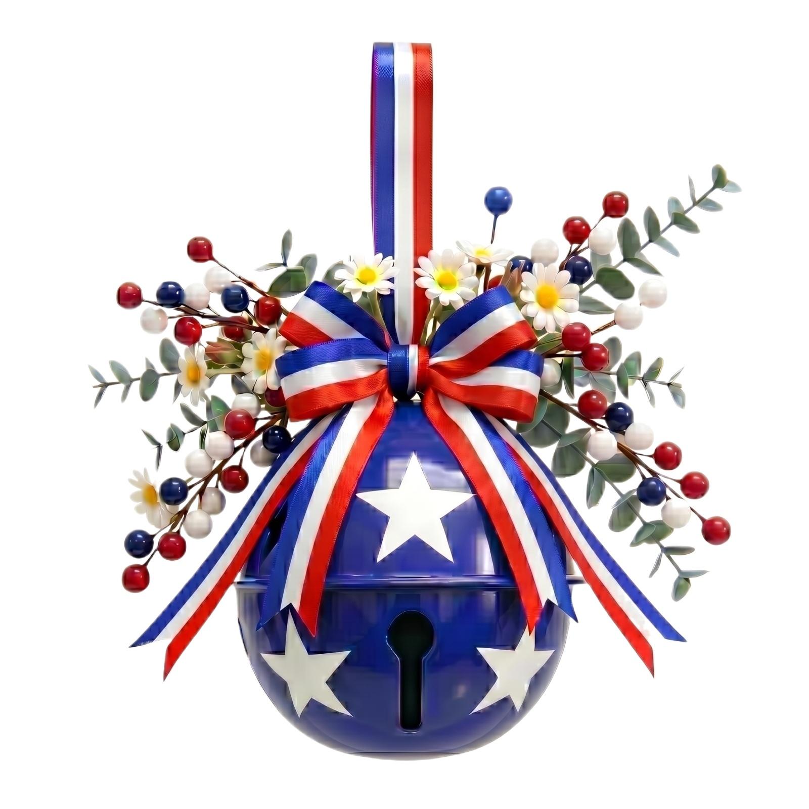 Decorative Metal Bell Ornament with Floral Arrangement and Ribbon for Indoor Outdoor Holiday Display One Size синий
Decorative Metal Bell Ornament with Floral Arrangement and Ribbon for Indoor Outdoor Holiday Display One Size синий