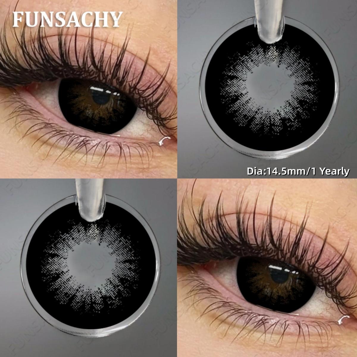 FUNSACHY 1 Pair New Black Color Contact Lenses for Eyes Natural Gray Brown Pupils Beautiful Eye Makeup Lens Yearly Use for Daily 0
FUNSACHY 1 Pair New Black Color Contact Lenses for Eyes Natural Gray Brown Pupils Beautiful Eye Makeup Lens Yearly Use for Daily 0