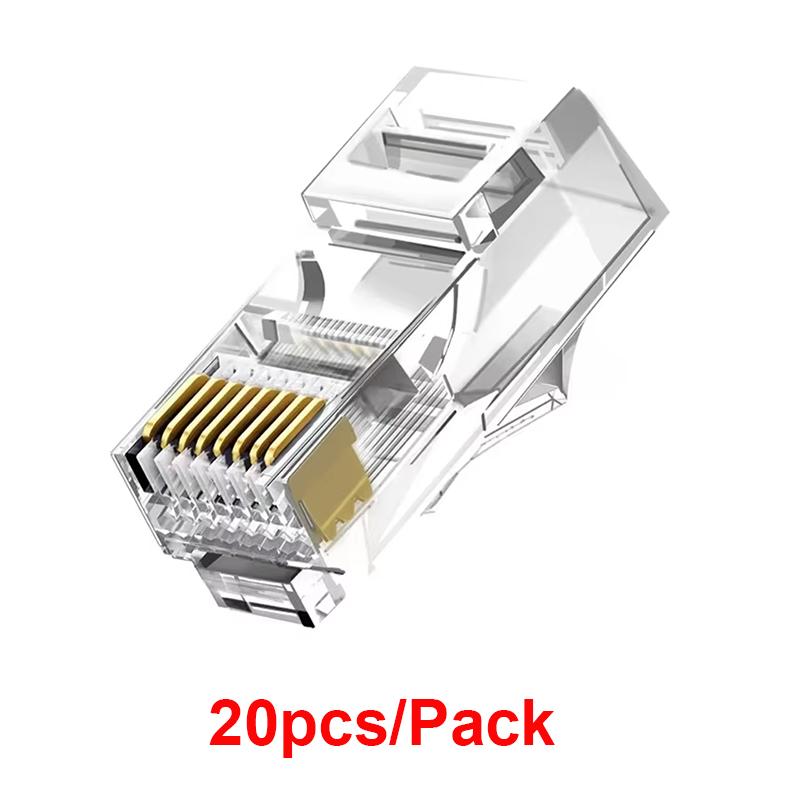 20/50/100PCS RJ45 Ethernet Connector Cables Module Plug Network RJ-45 Lan Crystal Heads Cat5 Cat5e Gold Plated Network Cable
20/50/100PCS RJ45 Ethernet Connector Cables Module Plug Network RJ-45 Lan Crystal Heads Cat5 Cat5e Gold Plated Network Cable