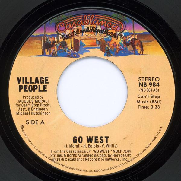 7inch Record VILLAGE PEOPLE - Go West NB984 Casablanca 1979 US Dance & Electronica Used
7inch Record VILLAGE PEOPLE - Go West NB984 Casablanca 1979 US Dance & Electronica Used