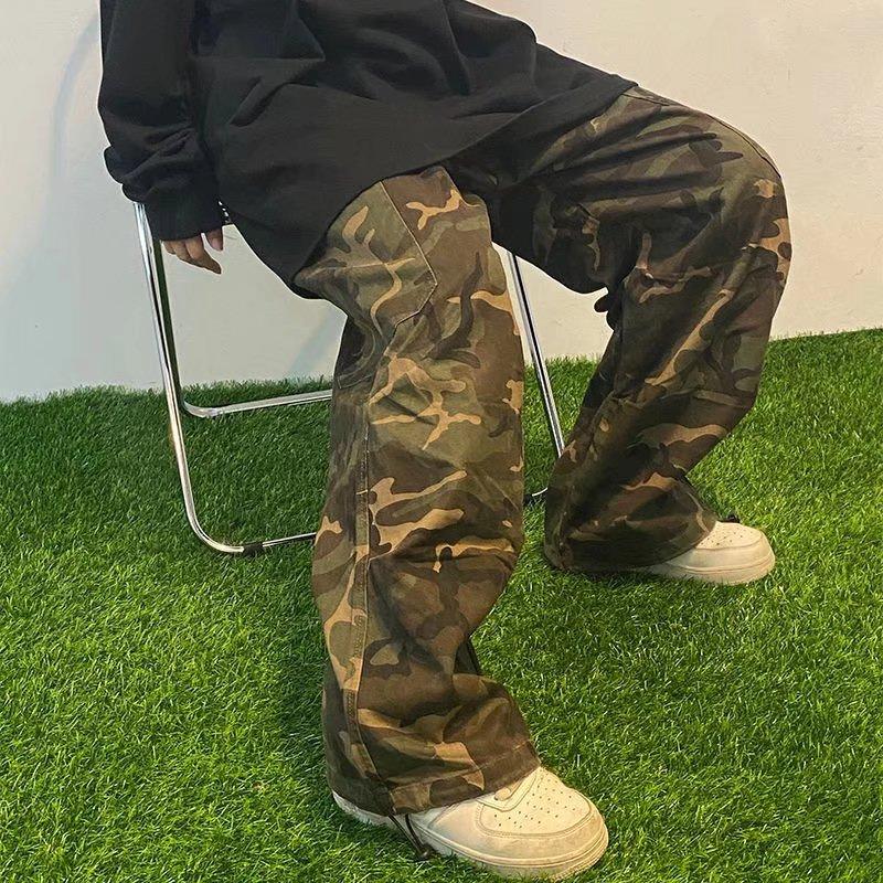 Retro Camouflage Work Pants for Men In Summer New High-waist Loose Straight Versatile Slim Casual Pants 3XL
Retro Camouflage Work Pants for Men In Summer New High-waist Loose Straight Versatile Slim Casual Pants 3XL