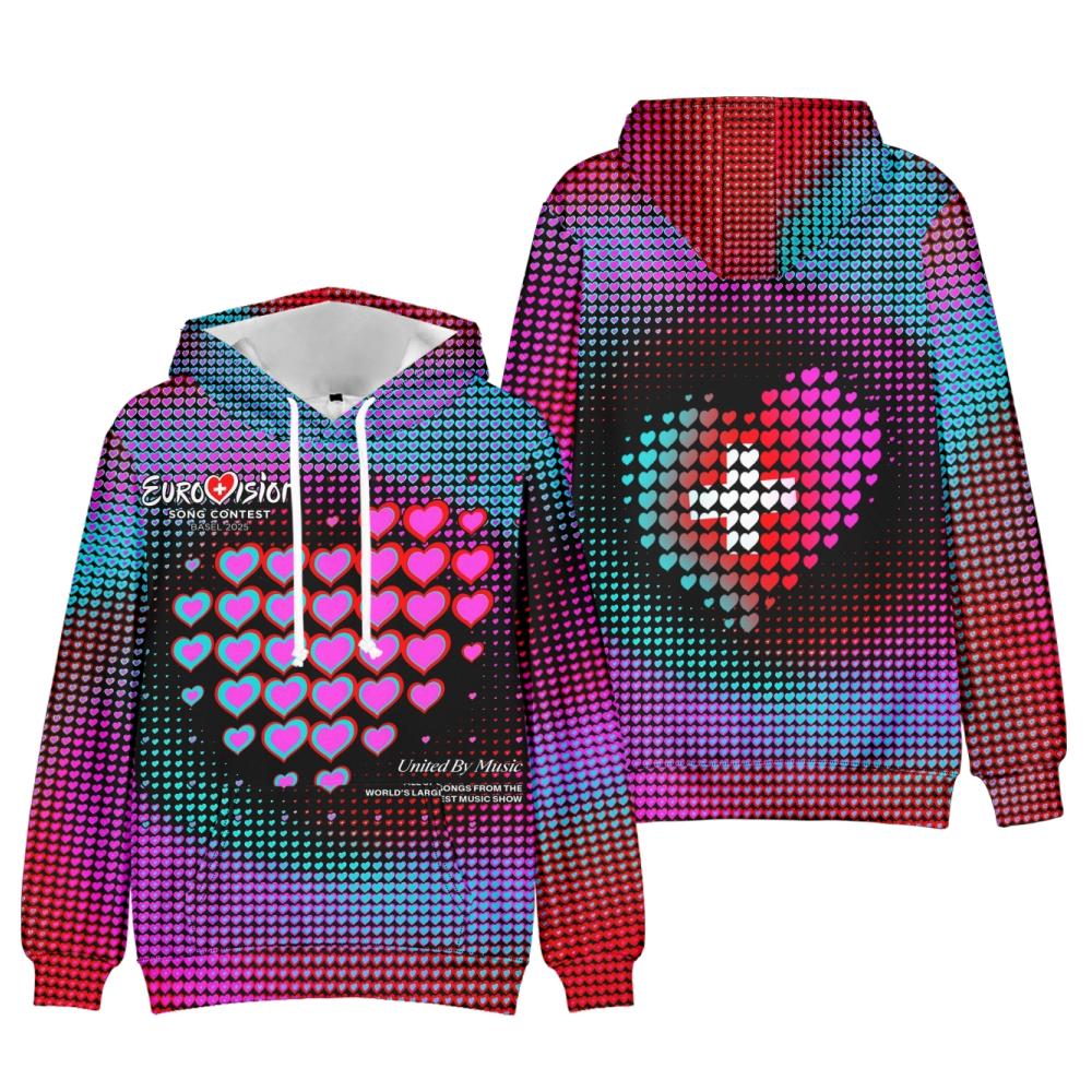 Unisex Eurovision Song Contest 2025 Hoodie Sweatshirt Graphic Printed Streetwear Hoodies for Couples Men Women XS
Unisex Eurovision Song Contest 2025 Hoodie Sweatshirt Graphic Printed Streetwear Hoodies for Couples Men Women XS