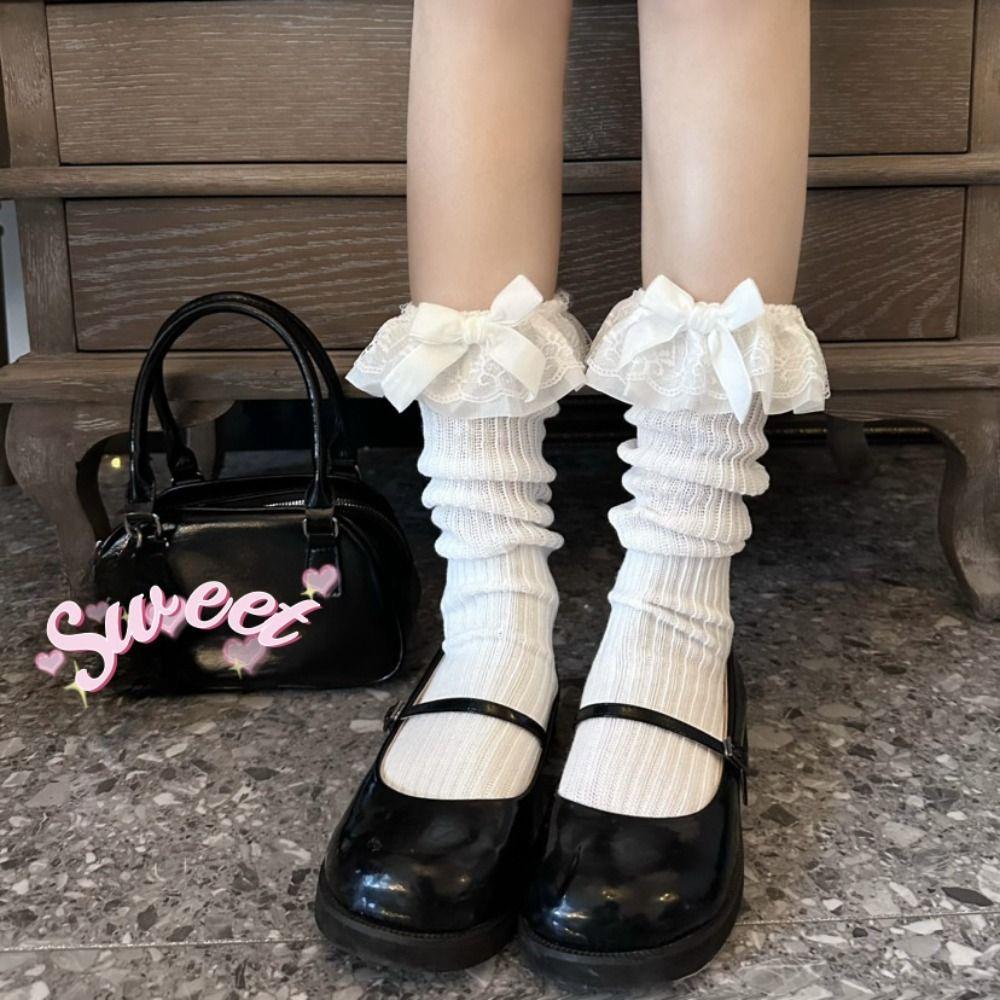Loose Knitted Mid Calf Socks Bowknot Cotton Tube Socks Sweet Women Stockings Skirt серый
Loose Knitted Mid Calf Socks Bowknot Cotton Tube Socks Sweet Women Stockings Skirt серый