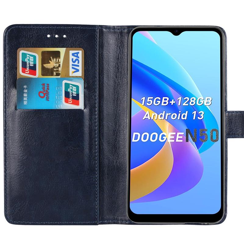 For Doogee N50 PU Leather Wallet Case Crazy Horse Texture Anti-drop Stand Cover Black
For Doogee N50 PU Leather Wallet Case Crazy Horse Texture Anti-drop Stand Cover Black