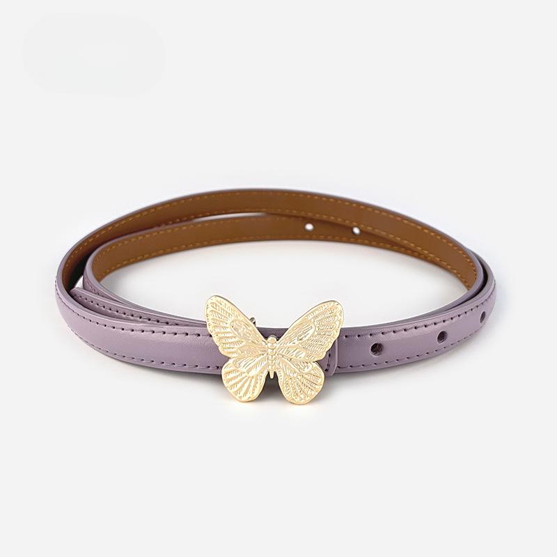 Модные женские ремни, розовый ремень, элегантный золотой ремень с пряжкой-бабочкой, черные лакированные кожаные ремни для джинсов и платьев 105cm