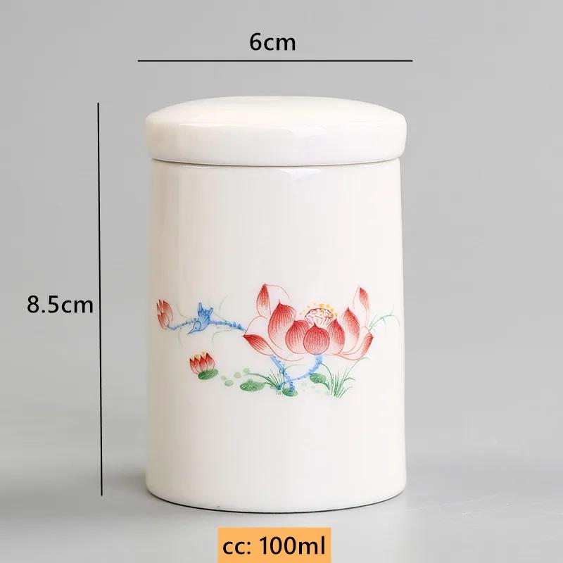 Custom New Ceramic Tea Jar Portable Pu er Tea Box Sealed Moisture-proof Storage Pot Home Coffee Container Can Tea Accessories 6x8.5cm 100ml
Custom New Ceramic Tea Jar Portable Pu er Tea Box Sealed Moisture-proof Storage Pot Home Coffee Container Can Tea Accessories 6x8.5cm 100ml