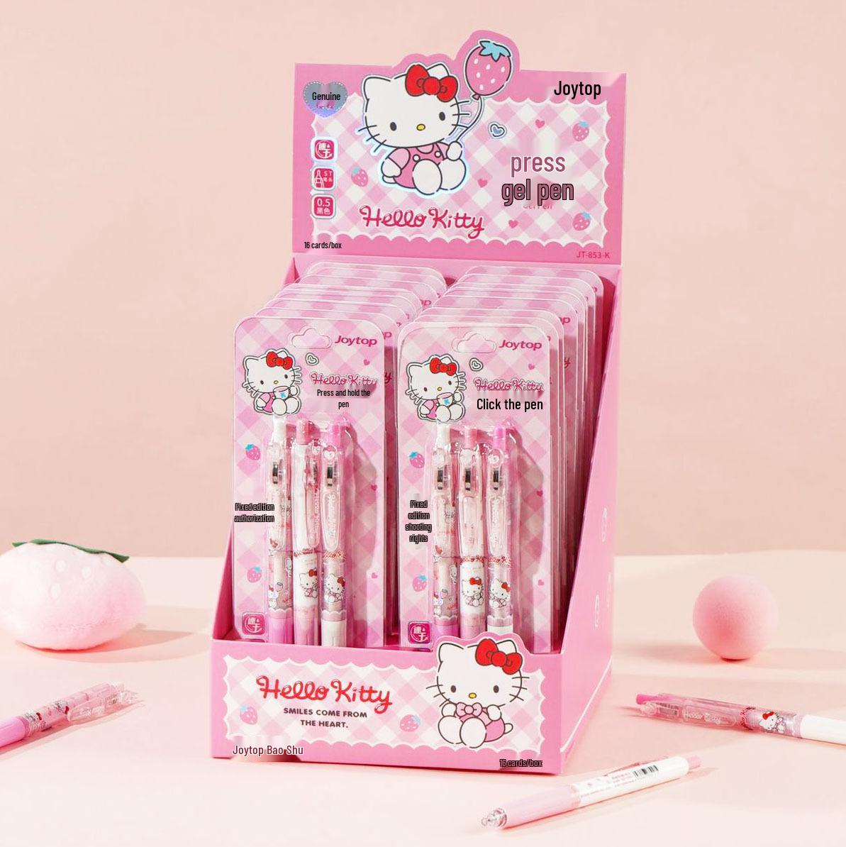 Оригинальная шариковая ручка Hello Kitty 0,5 мм, черные чернила, нажимной механизм, с ценным зажимом для ручки - Набор из 3 письменных принадлежностей. 0.5mm
Оригинальная шариковая ручка Hello Kitty 0,5 мм, черные чернила, нажимной механизм, с ценным зажимом для ручки - Набор из 3 письменных принадлежностей. 0.5mm