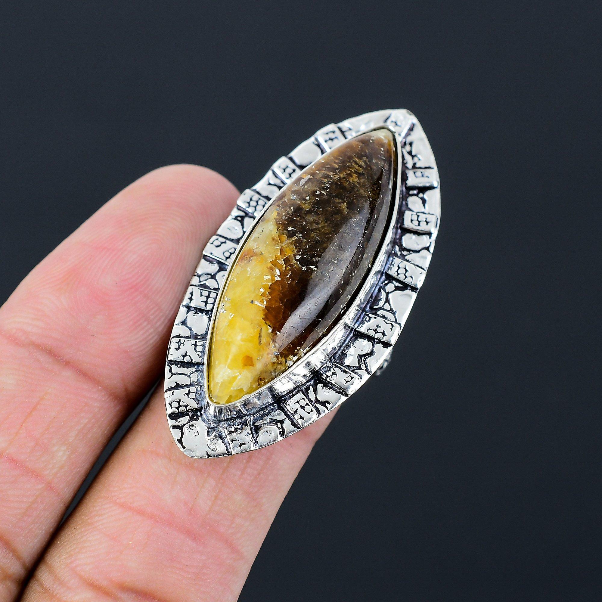 Root Chakra Natural Septarian Sterling Silver Statement Birthday New Ring Size 9 9
Root Chakra Natural Septarian Sterling Silver Statement Birthday New Ring Size 9 9