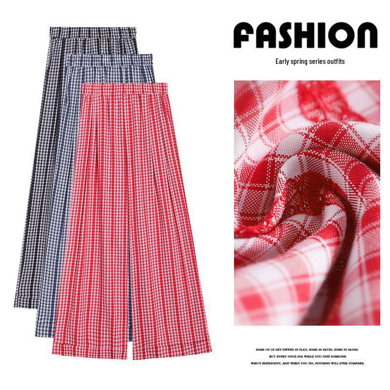 Women’s Red Plaid High-Waist Wide-Leg Pants 2025 - Casual, Floor-Length Trousers for Spring, Summer, and Autumn Large чорний
Women’s Red Plaid High-Waist Wide-Leg Pants 2025 - Casual, Floor-Length Trousers for Spring, Summer, and Autumn Large чорний