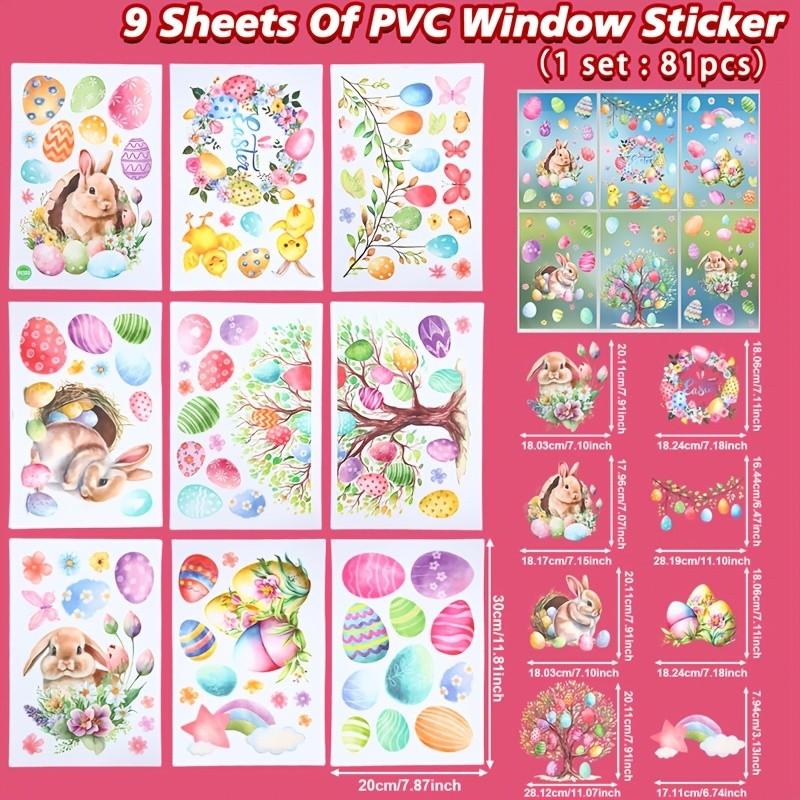 Retro Easter Window Stickers Rabbit Egg Window Decoration Double sided Printing - Suitable for Home Party Supplies
Retro Easter Window Stickers Rabbit Egg Window Decoration Double sided Printing - Suitable for Home Party Supplies