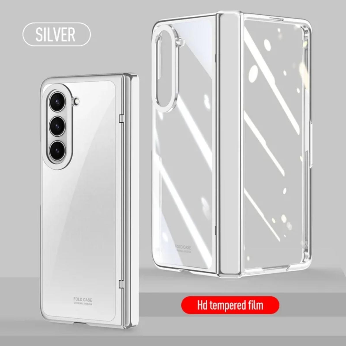 Для Samsung Galaxy Z Fold 4 5 Чехол с гальваническим покрытием, прозрачный, с закаленной пленкой, складной шарнир, противоударный защитный жесткий чехол
Для Samsung Galaxy Z Fold 4 5 Чехол с гальваническим покрытием, прозрачный, с закаленной пленкой, складной шарнир, противоударный защитный жесткий чехол