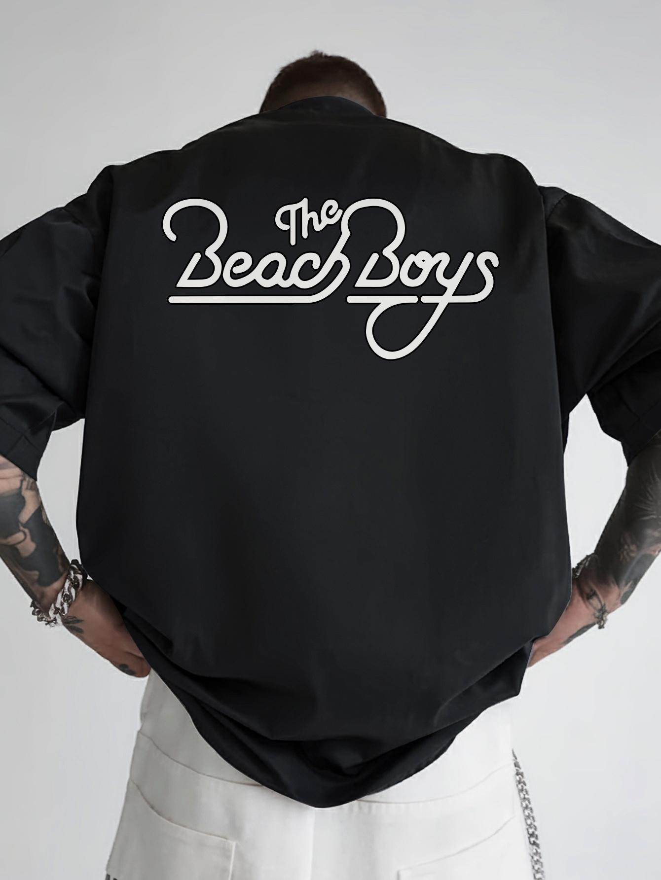 Vintage Rock Band Graphic T-shirt - Black Short Sleeve Round Neck Tee with Back Print Featuring The Beach Boys S
Vintage Rock Band Graphic T-shirt - Black Short Sleeve Round Neck Tee with Back Print Featuring The Beach Boys S