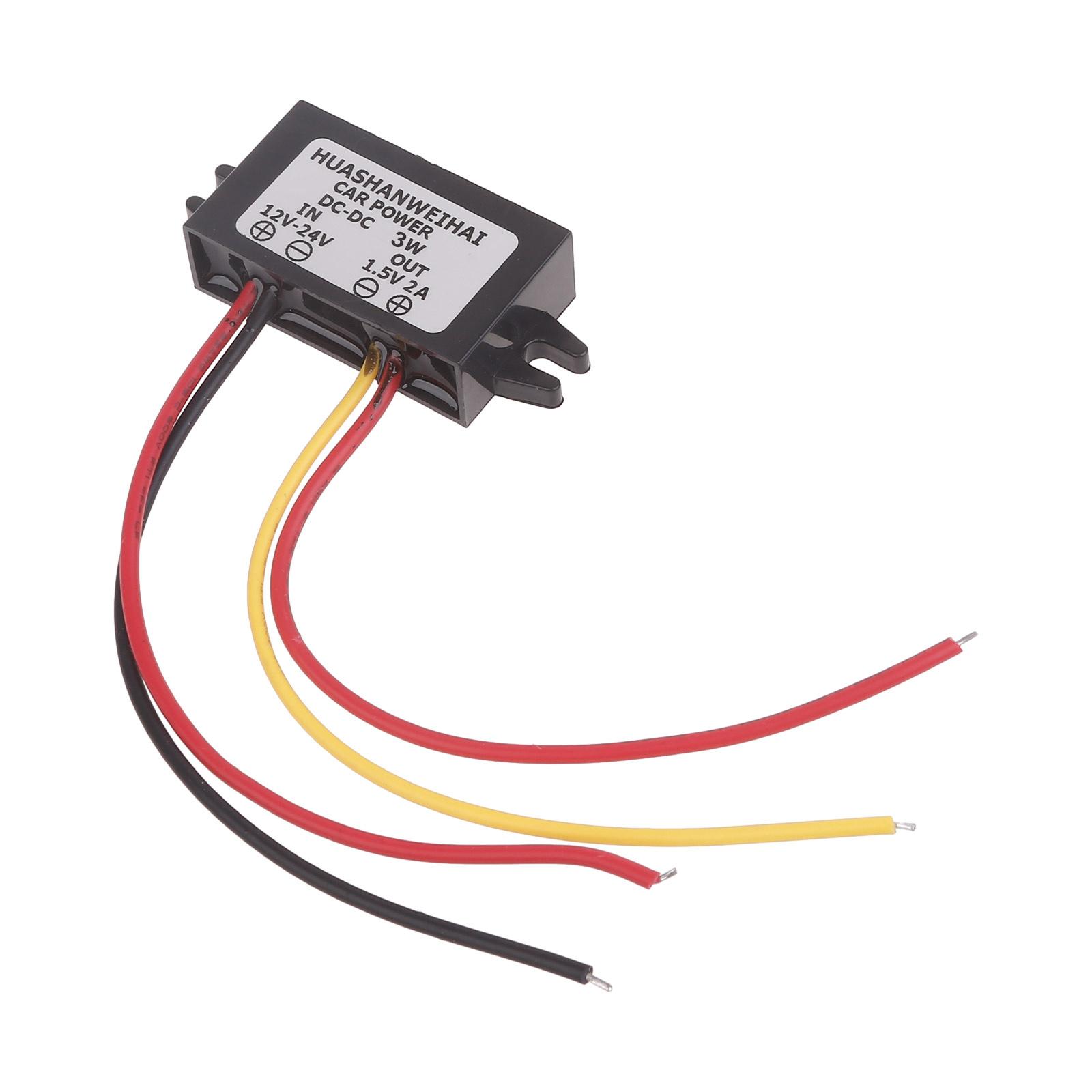 Car Power Converter DC12V-24V to 1.5V 3A/2A Regulator Direct Current Converter Direct Current Conversion for 1.5V Device 2A
Car Power Converter DC12V-24V to 1.5V 3A/2A Regulator Direct Current Converter Direct Current Conversion for 1.5V Device 2A