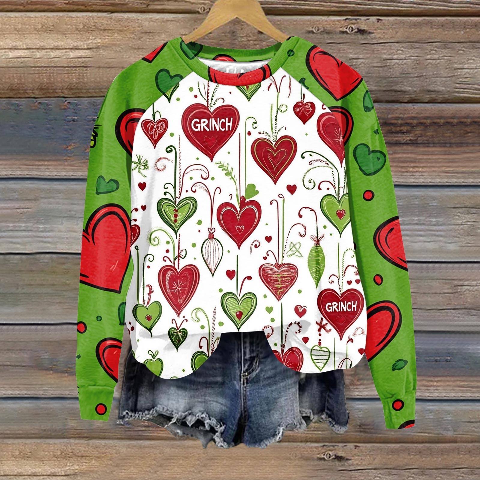 Жіночий модний повсякденний світшот з довгим рукавом і різдвяним принтом реглан з круглим вирізом XL червоний
Жіночий модний повсякденний світшот з довгим рукавом і різдвяним принтом реглан з круглим вирізом XL червоний