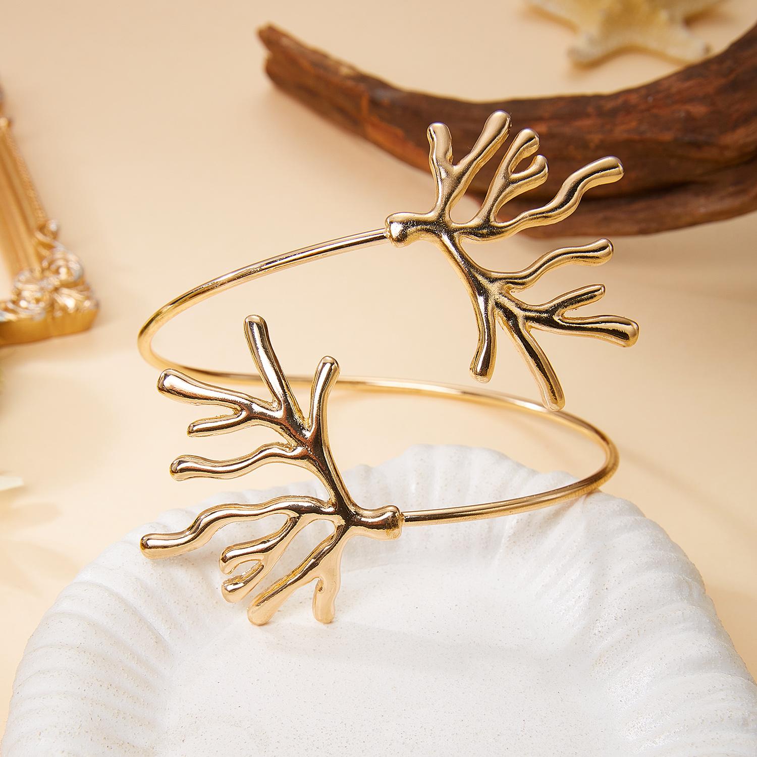 Minimalist Irregular Coral Adjustable Upper Arm Cuff Bracelet for Women Dainty Gold Plated Open Bangle Daily Wear Jewelry Gift
Minimalist Irregular Coral Adjustable Upper Arm Cuff Bracelet for Women Dainty Gold Plated Open Bangle Daily Wear Jewelry Gift