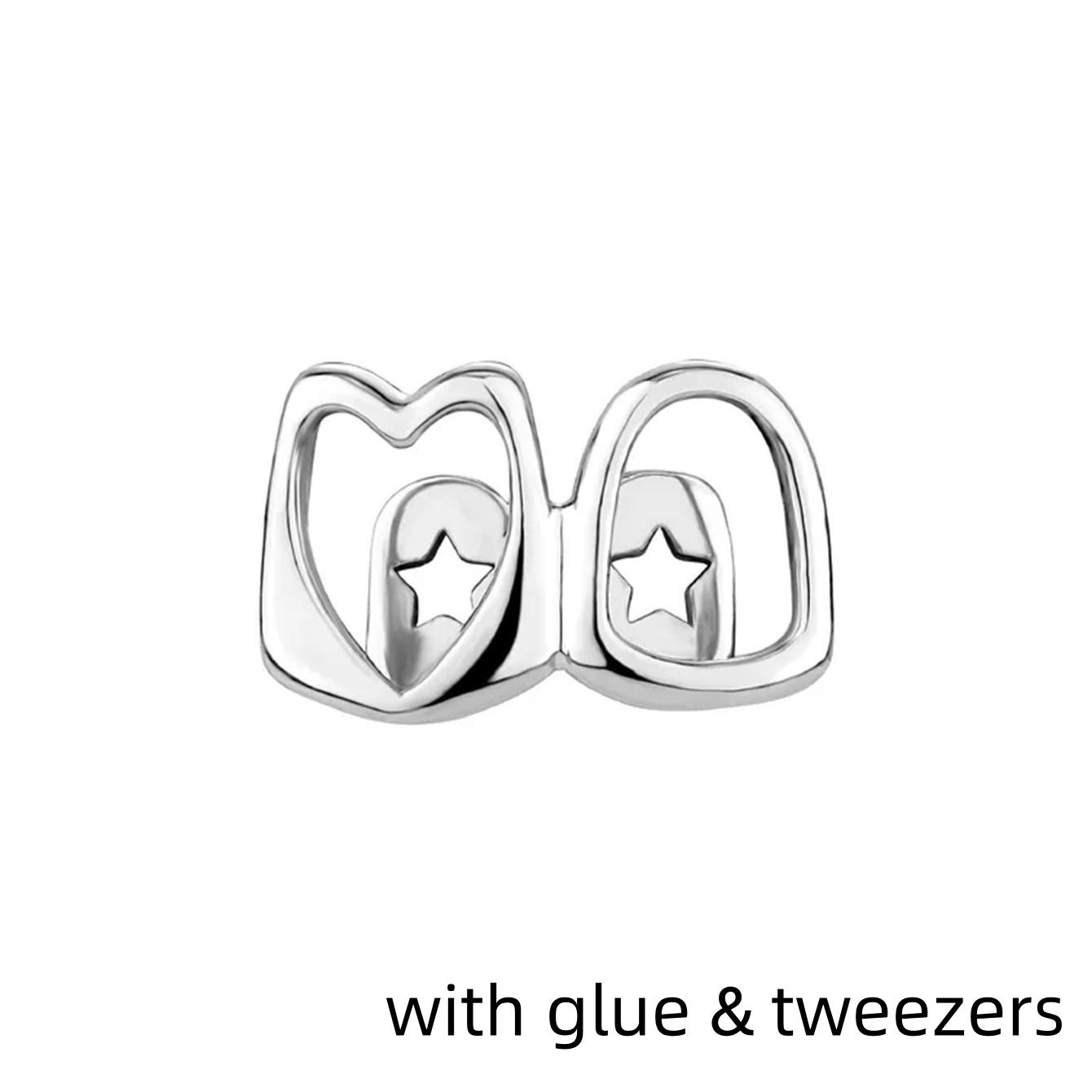 1set Tooth Grillz Jewelry Hollow Heart-Shaped Braces Hip-Hop Minimalist Dental Accessories for Daily Wearable Party Makeup
1set Tooth Grillz Jewelry Hollow Heart-Shaped Braces Hip-Hop Minimalist Dental Accessories for Daily Wearable Party Makeup