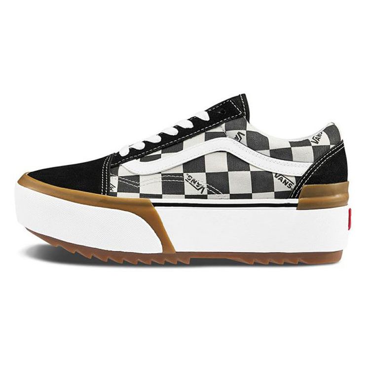 Женские кроссовки Vans Old Skool Stacked Checkerboard, разноцветные, истинно-белые, VN0A4U15VLV 
Женские кроссовки Vans Old Skool Stacked Checkerboard, разноцветные, истинно-белые, VN0A4U15VLV