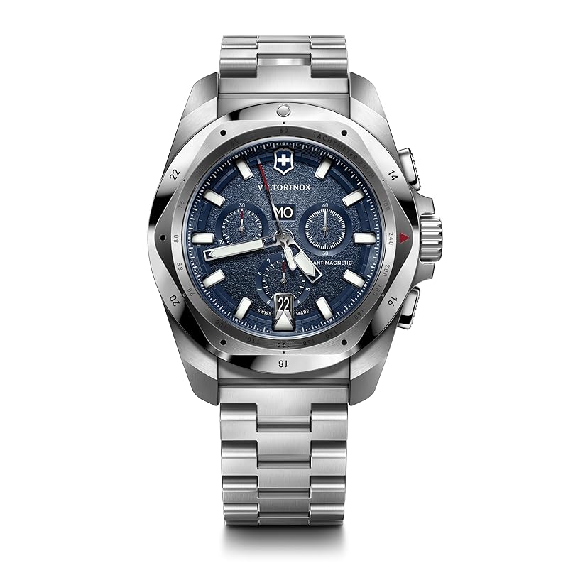 VICTORINOX I.N.O.X. CHRONO watch watch chronograph Recycled stainless steel case (316L) blue dial silver stainless steel bracelet waterproof quick
VICTORINOX I.N.O.X. CHRONO watch watch chronograph Recycled stainless steel case (316L) blue dial silver stainless steel bracelet waterproof quick