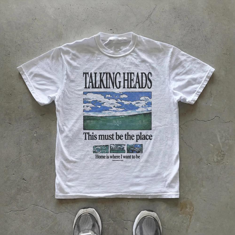Talking Heads Graphic TShirt This Must Be The Place Lyric Tee 70s Rock Inspired Shirt Clothing Graphic Short Sleeve Unisex Women 4XL
Talking Heads Graphic TShirt This Must Be The Place Lyric Tee 70s Rock Inspired Shirt Clothing Graphic Short Sleeve Unisex Women 4XL