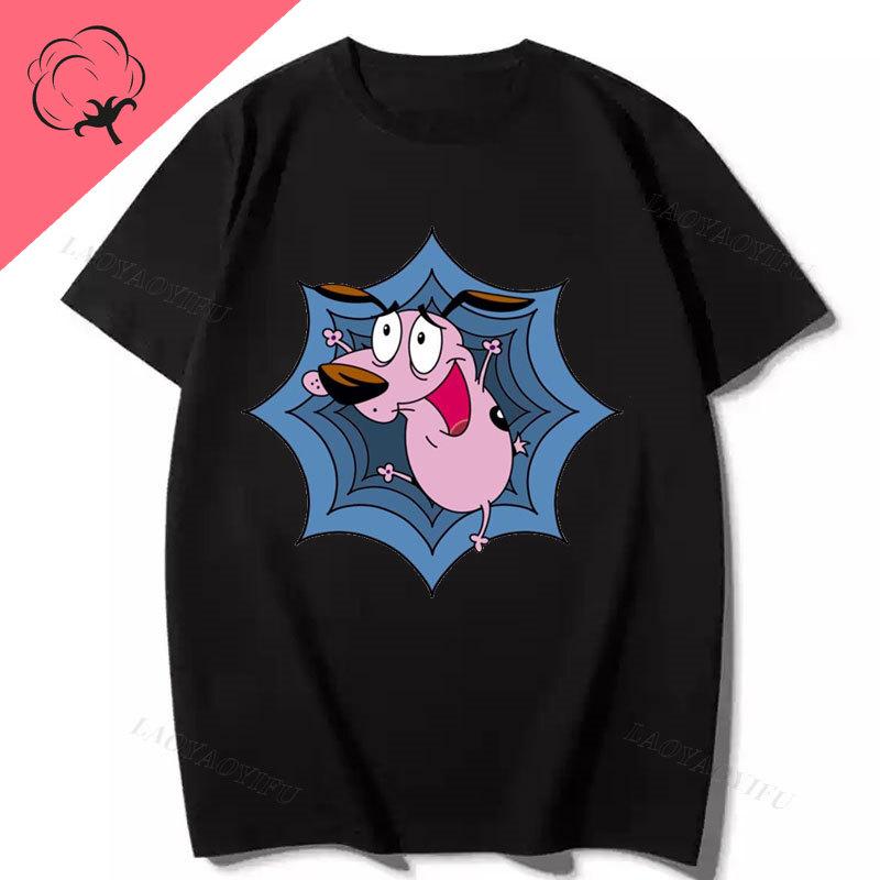 Hot Selling Cartoon Tee Courage The Cowardly Dog Graphic TShirts Unisex Women Birthday Gift Idear Popular Clothes Retro Network Top S
Hot Selling Cartoon Tee Courage The Cowardly Dog Graphic TShirts Unisex Women Birthday Gift Idear Popular Clothes Retro Network Top S