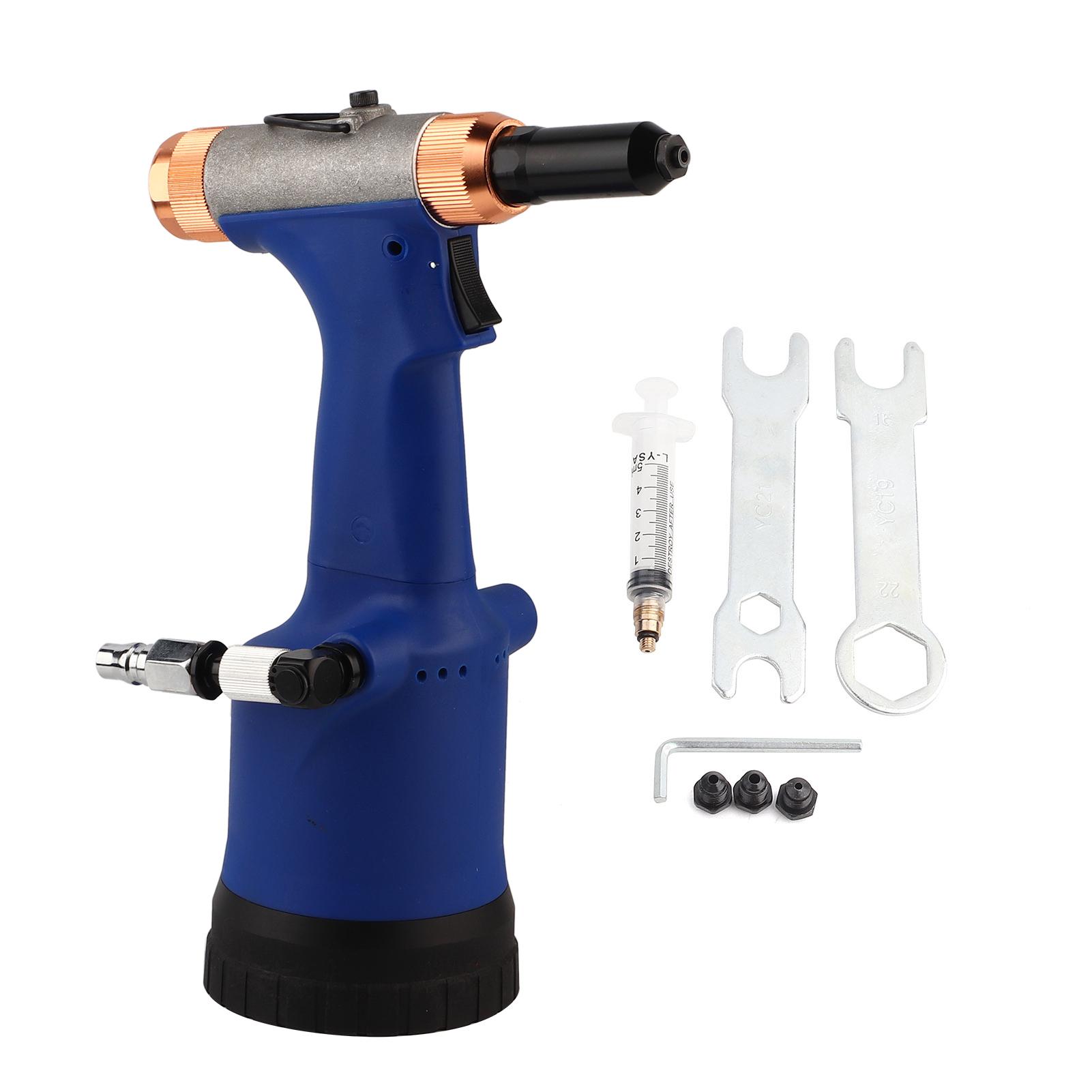KP708 Pneumatic Riveter Hydraulic Rivet Gun Riveting Tool for Rivets 2.43.24.04.8mm
KP708 Pneumatic Riveter Hydraulic Rivet Gun Riveting Tool for Rivets 2.43.24.04.8mm