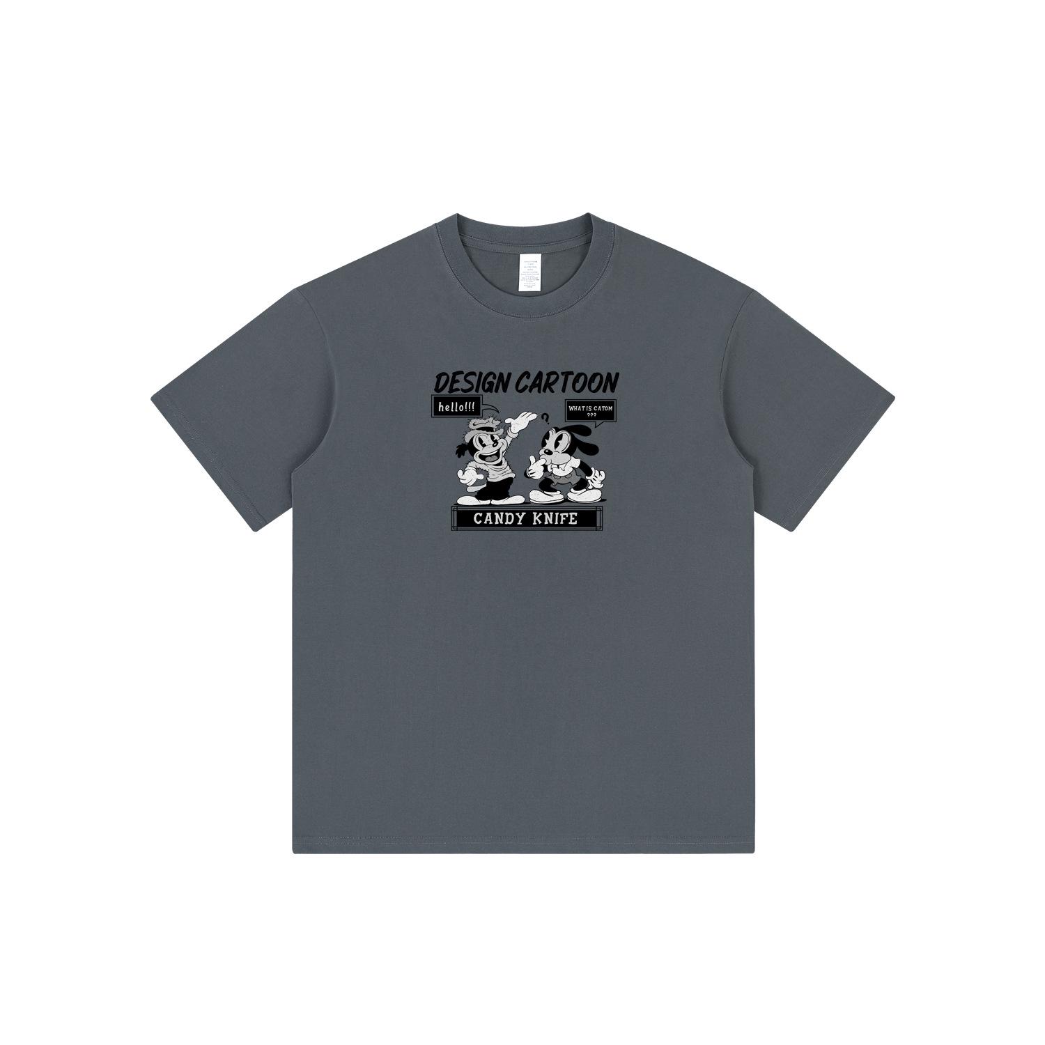 2024 American Retro Cartoon Print Couple T-Shirt - Classic Short Sleeve Streetwear 2XL темно-серого
2024 American Retro Cartoon Print Couple T-Shirt - Classic Short Sleeve Streetwear 2XL темно-серого